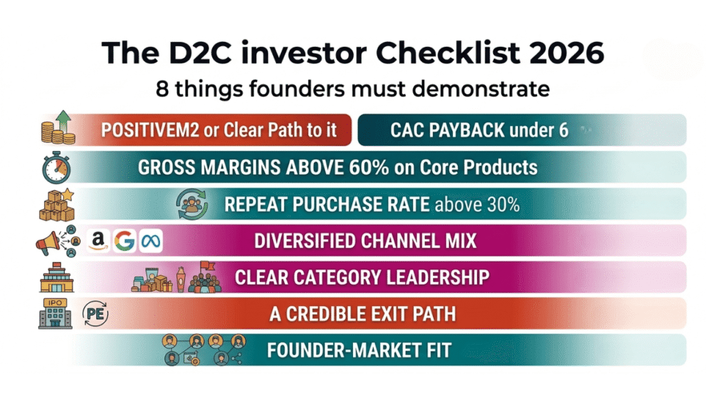 D2C Investor's checklist - D2C Funding Trends in India - The D2C Pulse