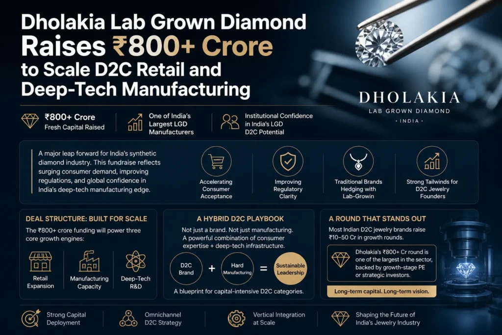 Dholakia Lab Grown Diamond Funding - The D2C Pulse