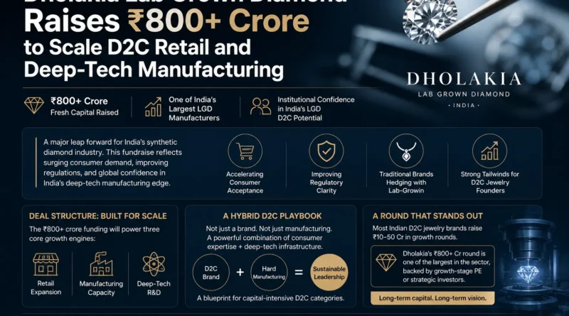 Dholakia Lab Grown Diamond Funding - The D2C Pulse