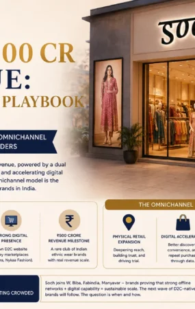 Soch Crosses 500Cr Revenue milestone - The D2C Pulse